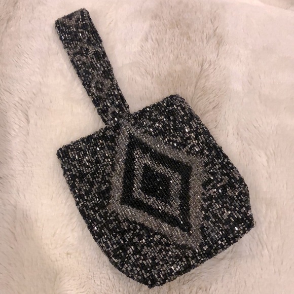 Moyna NYC Mini Abstract Diamond Beaded Bag - Picture 1 of 10